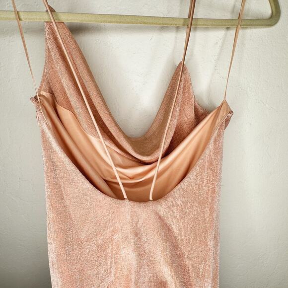 NWT MISHA REVOLVE Celestine Pink Champagne Convertible Formal Gown Maxi Dress 4 - Picture 9 of 15